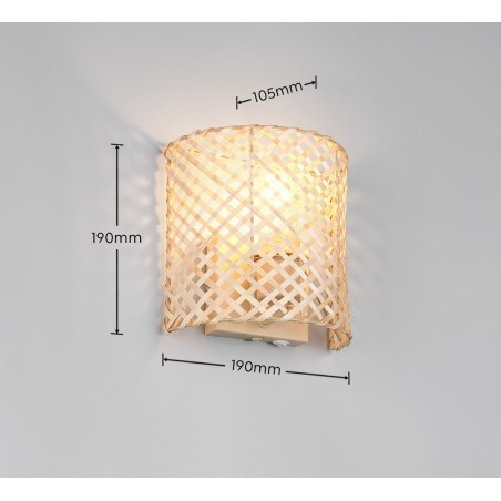 Rl Kinkiet Bina R20101026 Beżowy, Brązowy I Odcienie Brązu