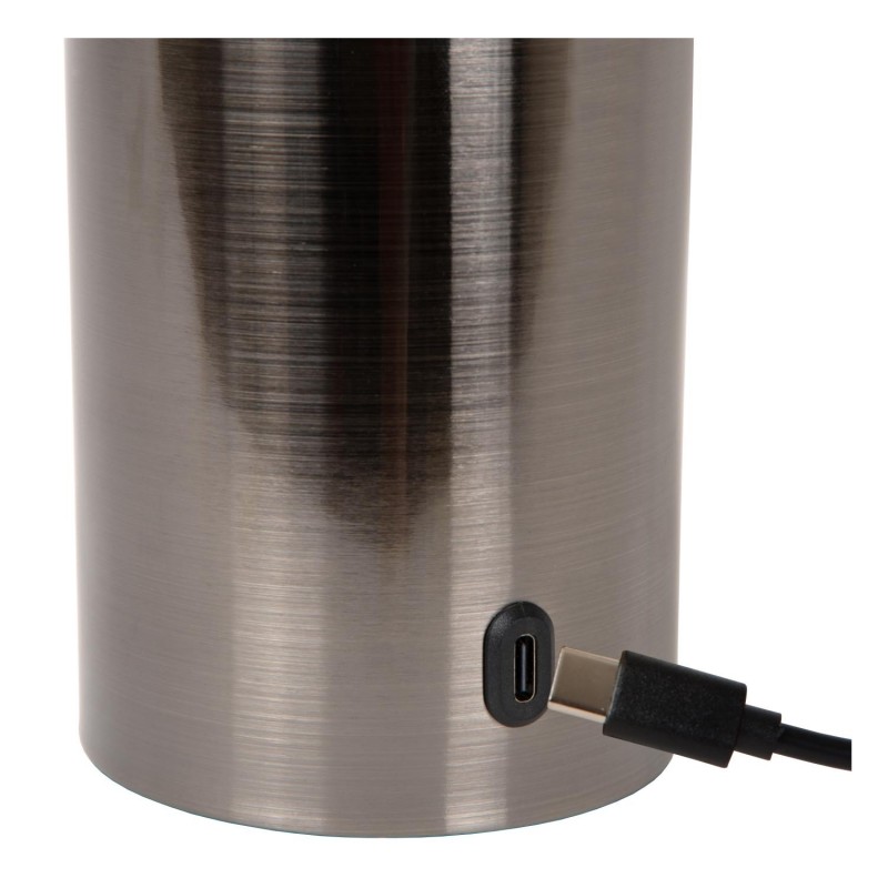 Lucide Lampa Stołowa Vivo 52502/01/08 Szary I Odcienie Szarości