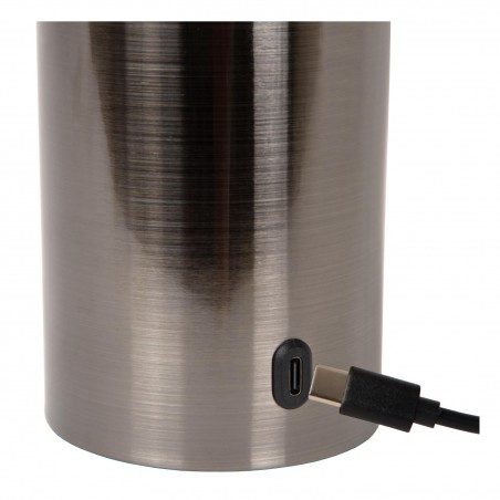 Lucide Lampa Stołowa Vivo 52502/01/08 Szary I Odcienie Szarości