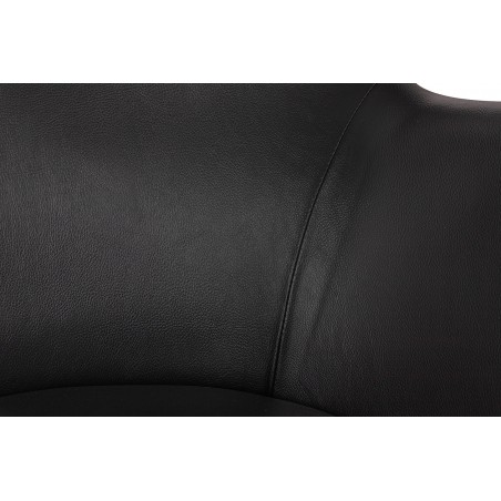 Fotel Egg Szeroki Pu Czarny