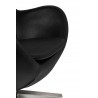 Fotel Egg Szeroki Pu Czarny