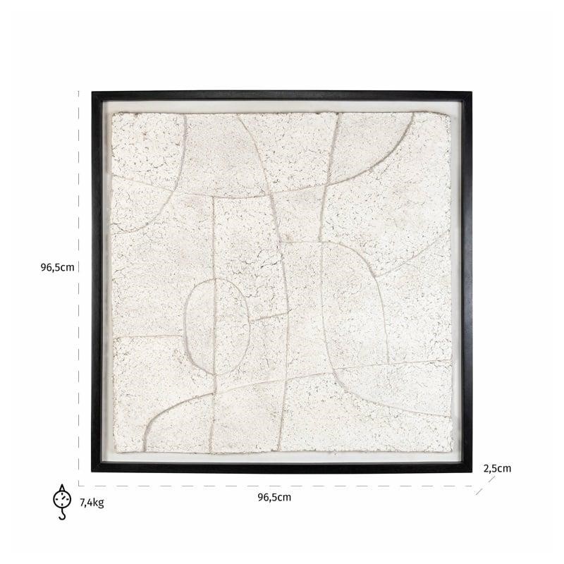 Richmond Obraz Phoebe White 96,5X96,5Cm