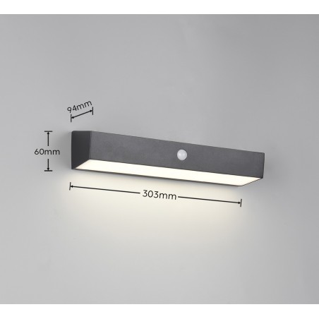 Rl Lampa Zewnętrzna Ścienna Silves Hybrid R23306102 Czarny