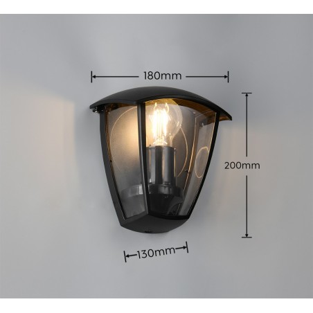 Trio Lampa Zewnętrzna Ścienna Venta 263260332 Czarny