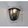 Trio Lampa Zewnętrzna Ścienna Venta 263260332 Czarny