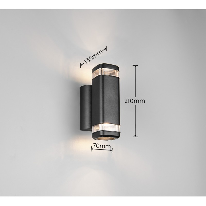 Rl Lampa Zewnętrzna Ścienna Barcelos R26446232 Czarny