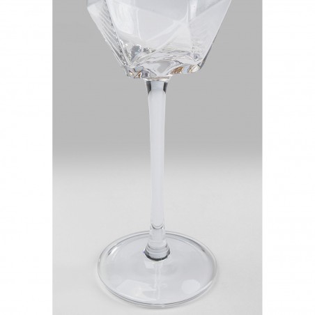 Kare Komplet Kieliszków Do Szampana       Diamond Rim 360 Ml (4 Sztuki)