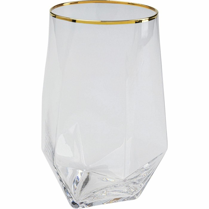 Kare Zestaw Szklanek Diamond Rim 510 Ml   (4 Sztuki)