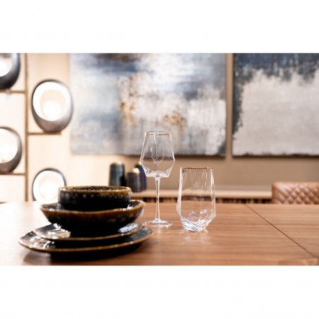 Kare Zestaw Szklanek Diamond Rim 510 Ml   (4 Sztuki)