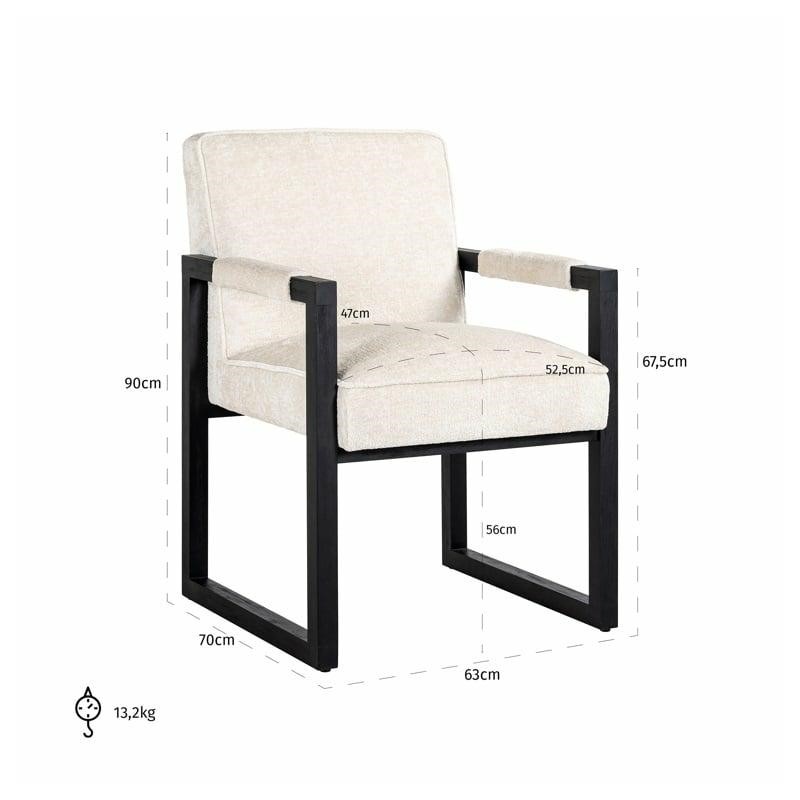 Richmond Krzesło Beck Białe