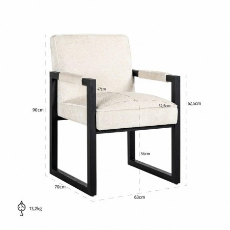 Richmond Krzesło Beck Białe