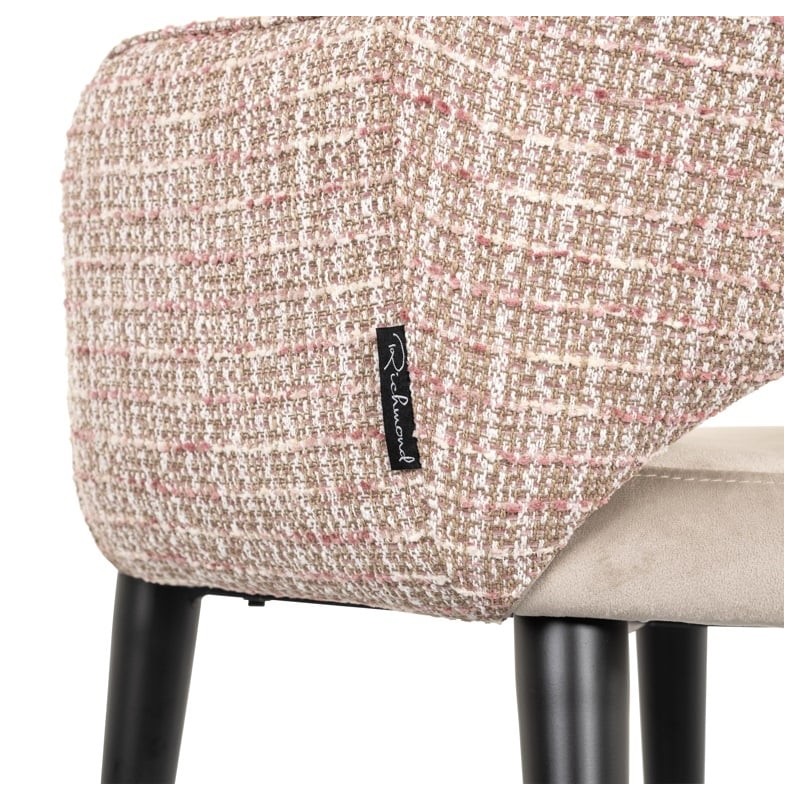 Richmond Krzesło Giovanna Beżowy Welur    / Trendy Róż