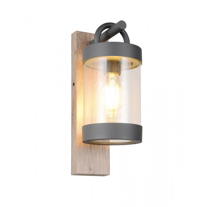 Trio Lampa Zewnętrzna Ścienna Sambesi 204160135 Drewno Jasne I Ciemne