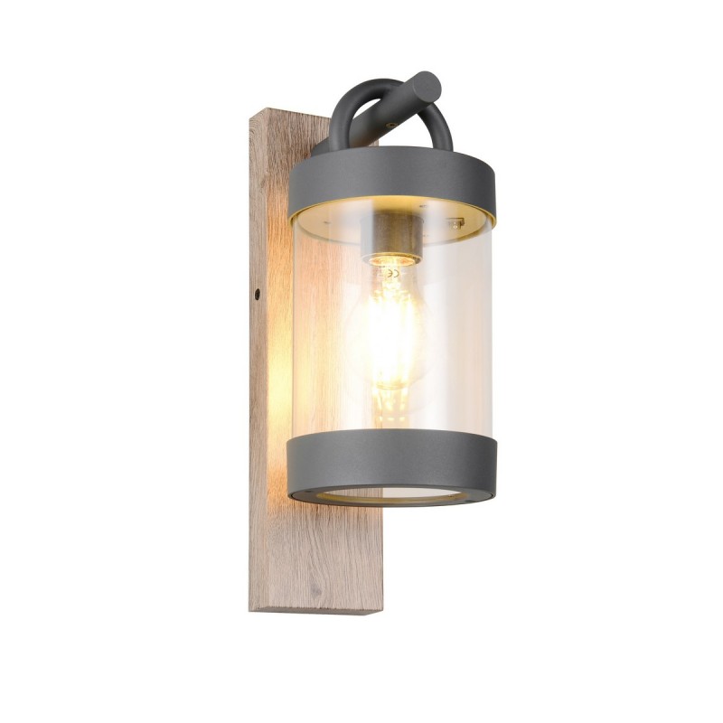 Trio Lampa Zewnętrzna Ścienna Sambesi 204160135 Drewno Jasne I Ciemne