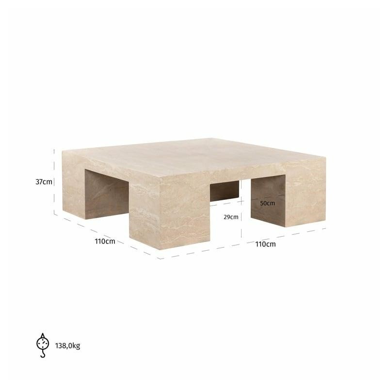 Richmond Stolik Kawowy Biltmore Beżowy