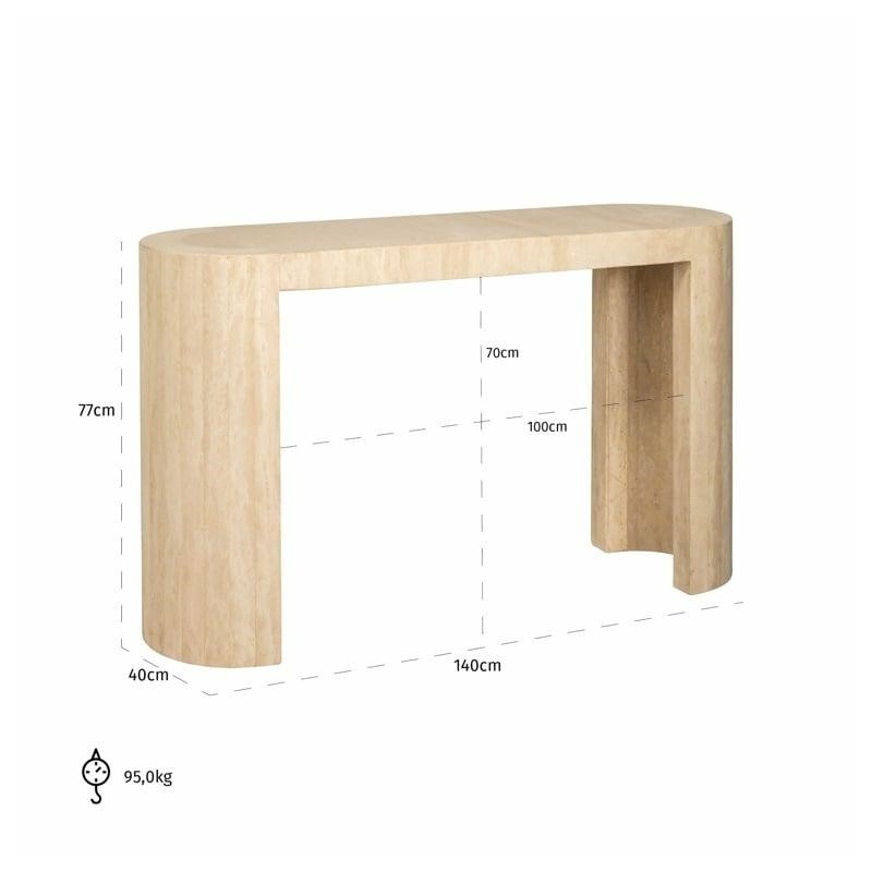 Richmond Konsola Biltmore Beżowa