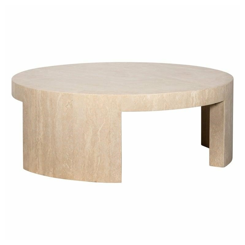 Richmond Stolik Kawowy Okrągły Biltmore   Beżowy