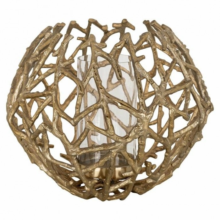 Richmond Świecznik Jaimy Złoty