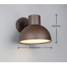 Trio Lampa Zewnętrzna Ścienna Elbe 262360124 Rdzawy