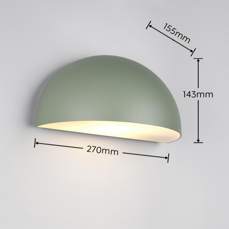 Trio Lampa Zewnętrzna Ścienna Maas 262460115 Zielony