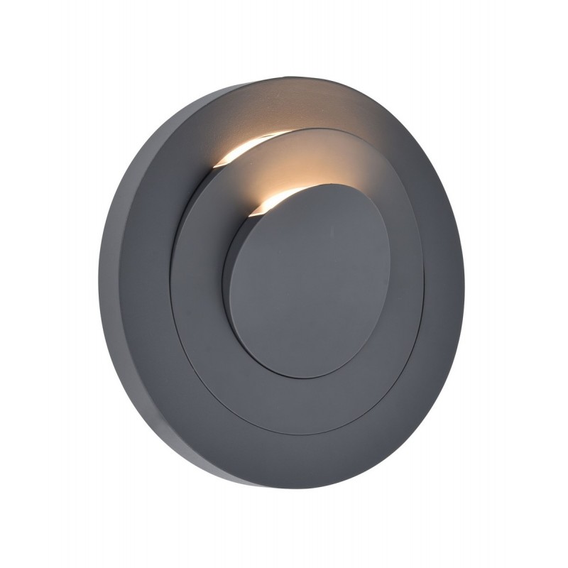 Lutec Lampa Zewnętrzna Ścienna Moov 5137701118 Szary I Odcienie Szarości