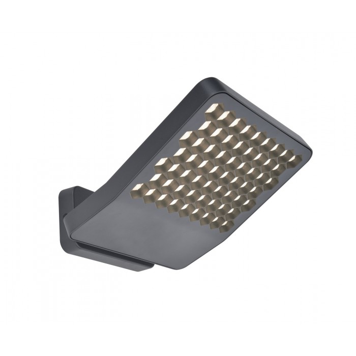 Lutec Lampa Zewnętrzna Ścienna Atlantis 7801603118 Szary I Odcienie Szarości