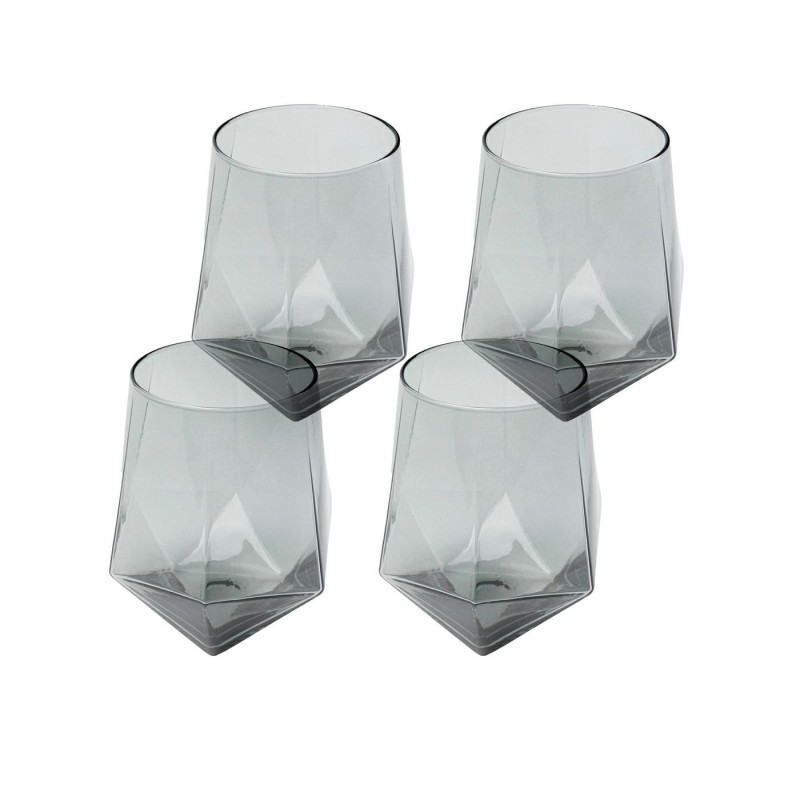 Kare Zestaw Szklanek Diamond Smoke 510    Ml (4 Sztuki)