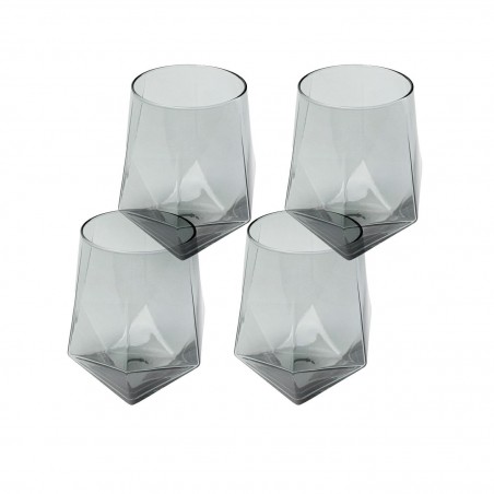 Kare Zestaw Szklanek Diamond Smoke 510    Ml (4 Sztuki)