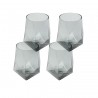 Kare Zestaw Szklanek Diamond Smoke 510    Ml (4 Sztuki)