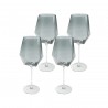 Kare Komplet Kieliszków Do Wina Diamond   Smoke 660 Ml (4 Sztuki)