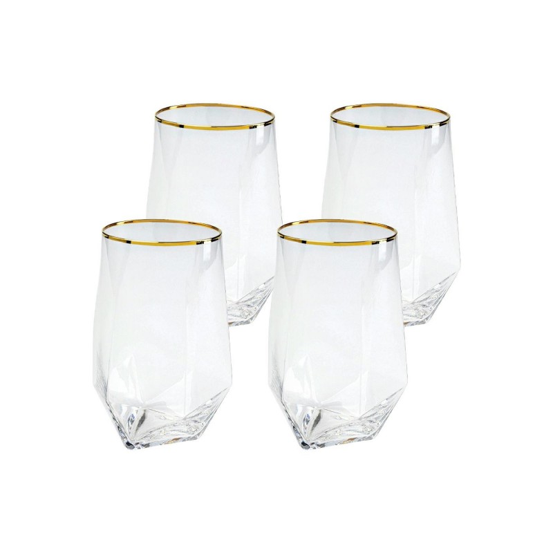 Kare Zestaw Szklanek Diamond Rim 510 Ml   (4 Sztuki)