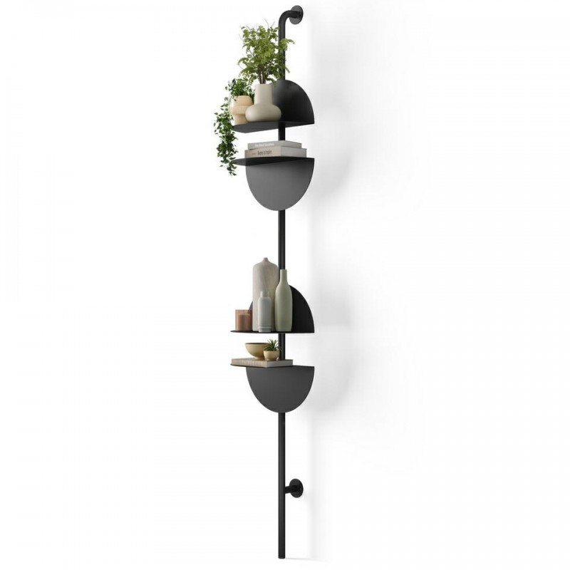 Umbra Regulowane Półki Ścienne Solis      Czarne