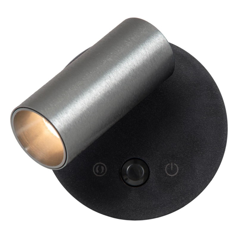 Lucide Kinkiet Toni 29934/02/15 Szary I Odcienie Szarości, Czarny