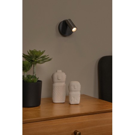 Lucide Kinkiet Toni 29933/02/15 Szary I Odcienie Szarości, Czarny