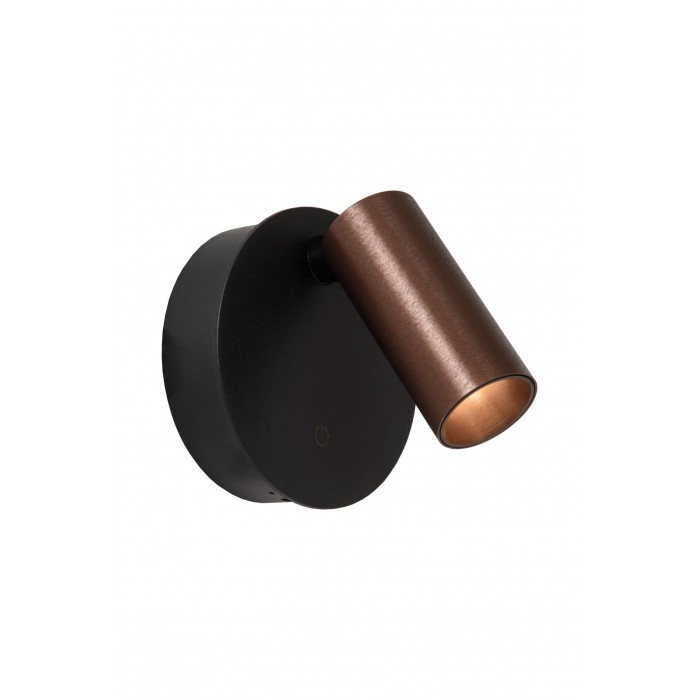 Lucide Kinkiet Toni 29933/02/96 Brązowy I Odcienie Brązu, Czarny