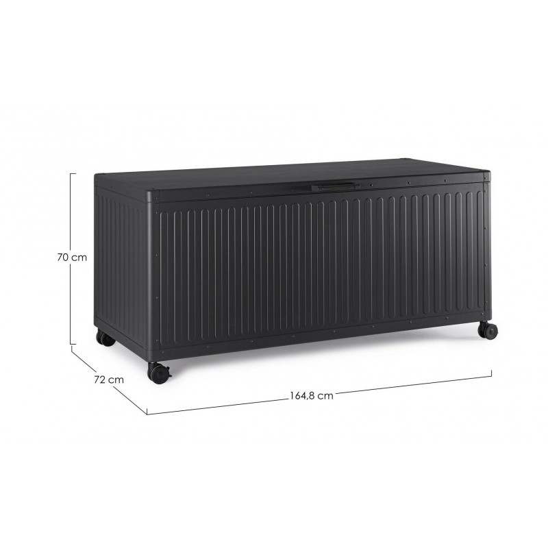 Bizzotto Skrzynia Ogrodowa Ocean Charc    Czarna