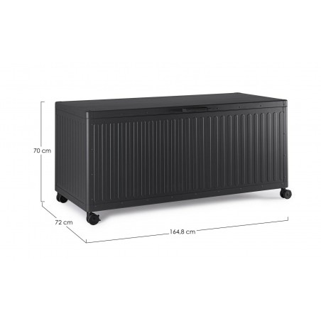 Bizzotto Skrzynia Ogrodowa Ocean Charc    Czarna