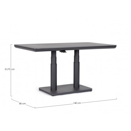 Bizzotto Stół Ogrodowy Miguel Czarny