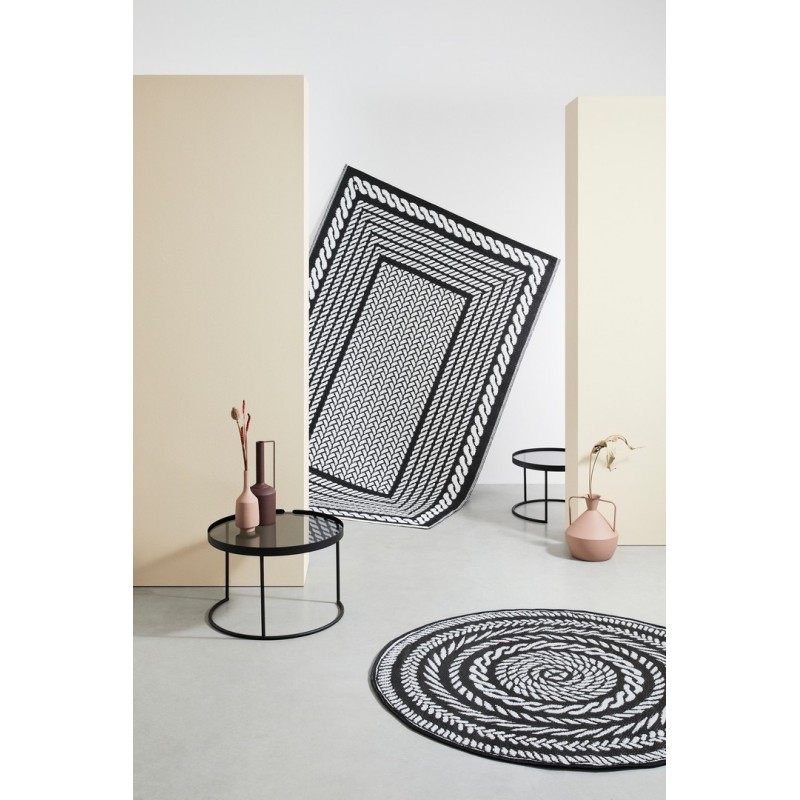 Bizzotto Zestaw Stolików Kawowych Zeina   Round Czarny