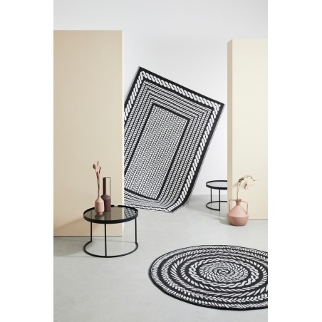 Bizzotto Zestaw Stolików Kawowych Zeina   Round Czarny