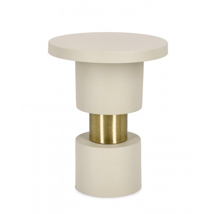 Bizzotto Stolik Kawowy Mitul Fog Beżowy   / Złoty