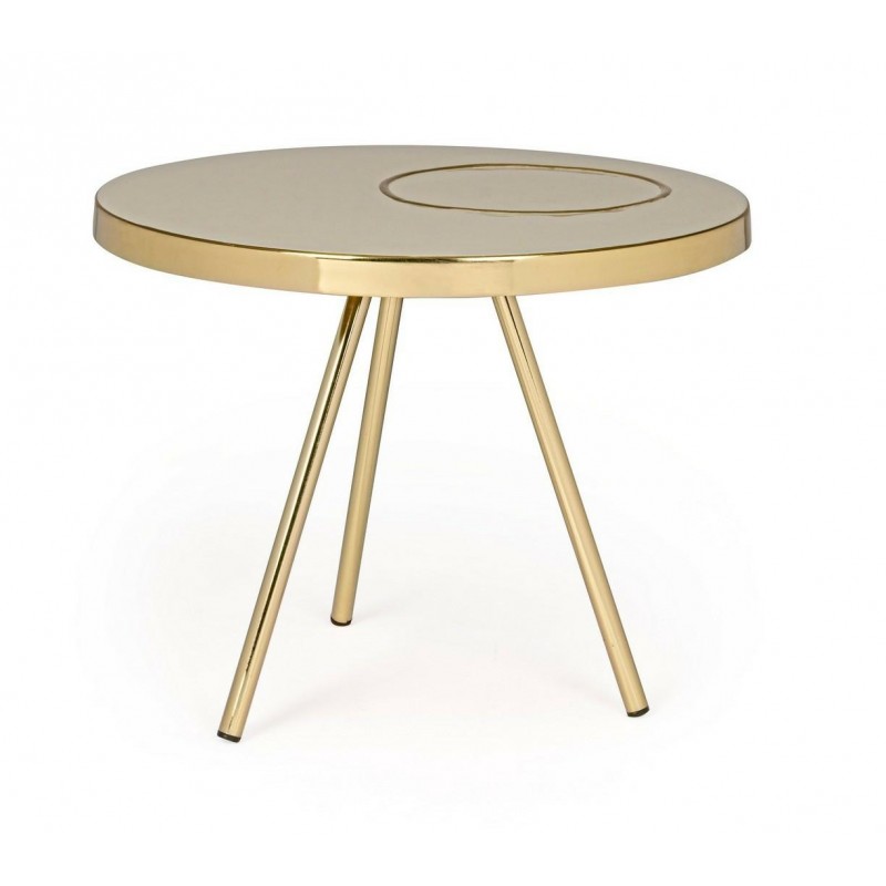 Bizzotto Stolik Kawowy Kesar Beżowy /     Złoty