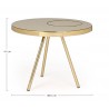 Bizzotto Stolik Kawowy Kesar Beżowy /     Złoty