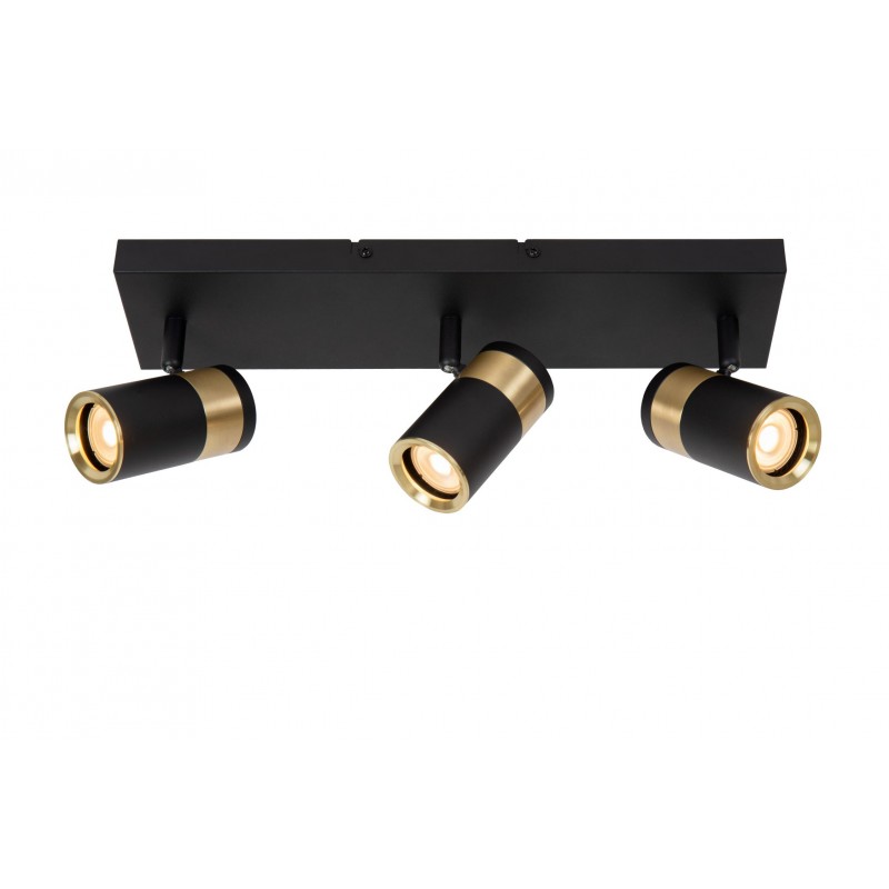 Lucide Lampa Natynkowa Gorik 53909/03/30 Czarny, Złoty I Odcienie Złota