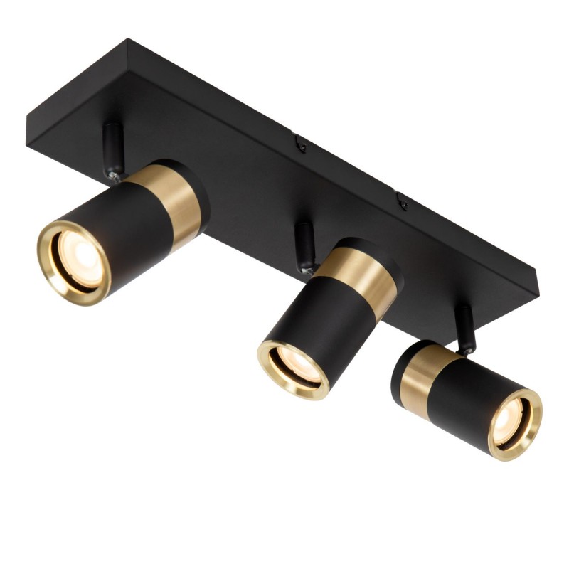 Lucide Lampa Natynkowa Gorik 53909/03/30 Czarny, Złoty I Odcienie Złota