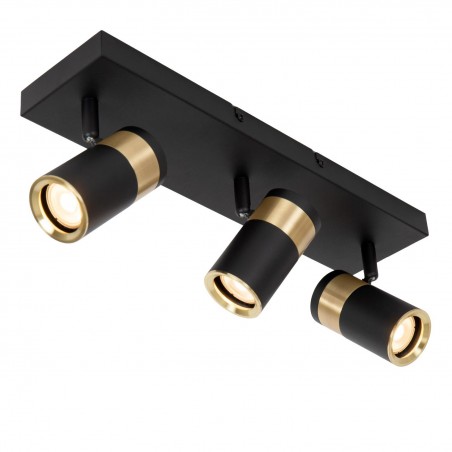 Lucide Lampa Natynkowa Gorik 53909/03/30 Czarny, Złoty I Odcienie Złota