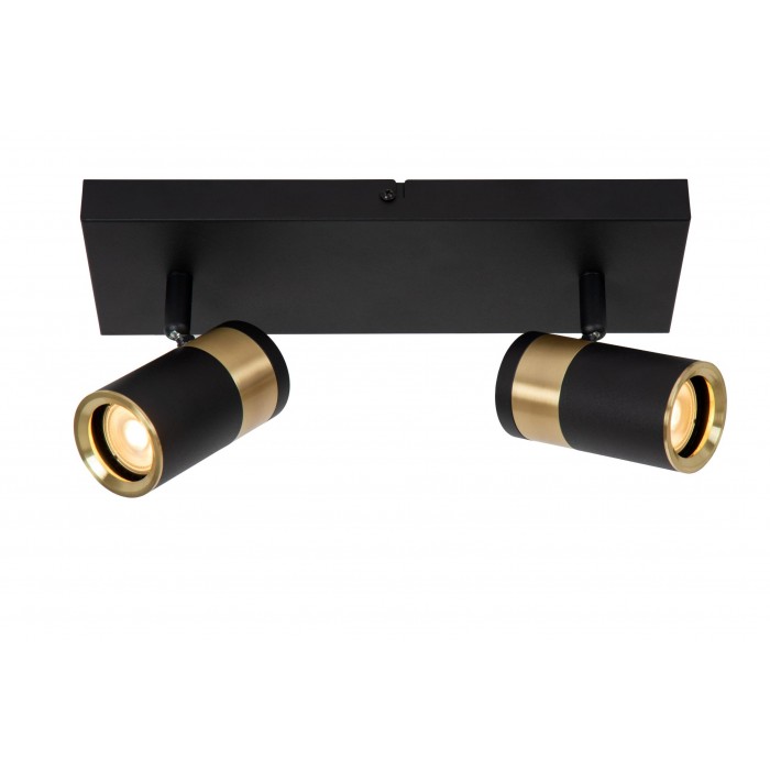 Lucide Lampa Natynkowa Gorik 53909/02/30 Czarny, Złoty I Odcienie Złota