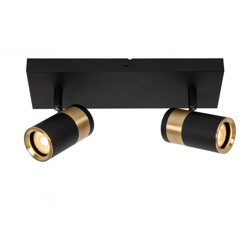 Lucide Lampa Natynkowa Gorik 53909/02/30 Czarny, Złoty I Odcienie Złota