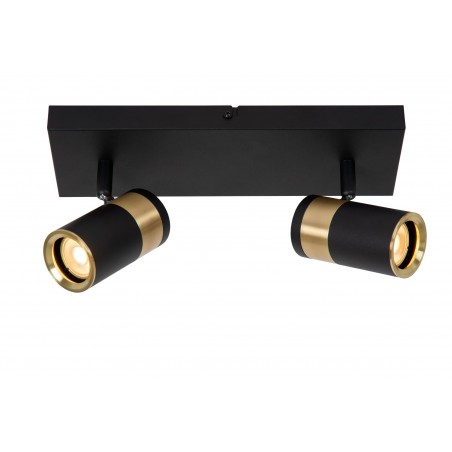 Lucide Lampa Natynkowa Gorik 53909/02/30 Czarny, Złoty I Odcienie Złota