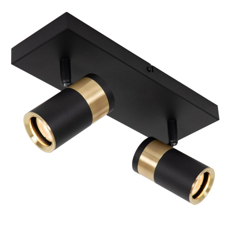 Lucide Lampa Natynkowa Gorik 53909/02/30 Czarny, Złoty I Odcienie Złota